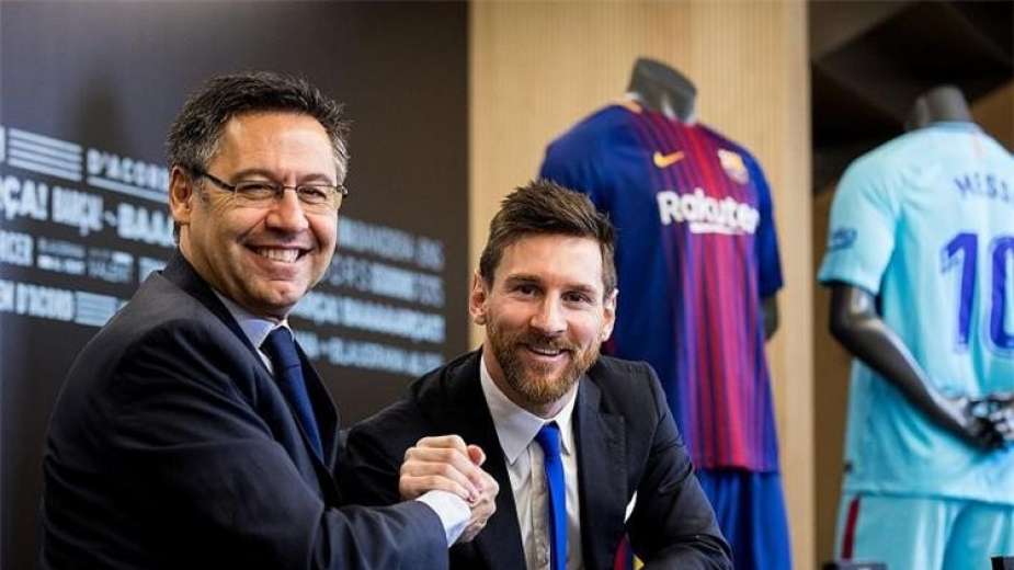 بالفيديو.. لحظة القبض على بارتوميو رئيس نادي برشلونة الاسباني